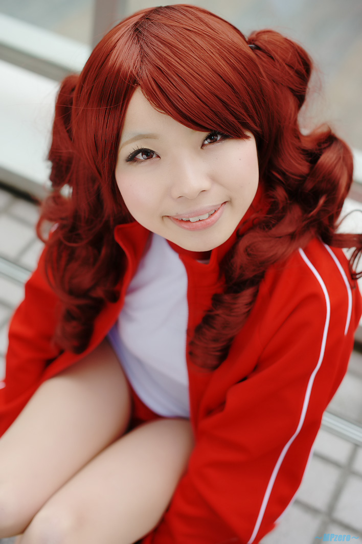 Asahina Mikuru Buruma Cosplay Gym Uniform Hiyori Jacket Pantyhose Red Hair Shorts Suzumiya