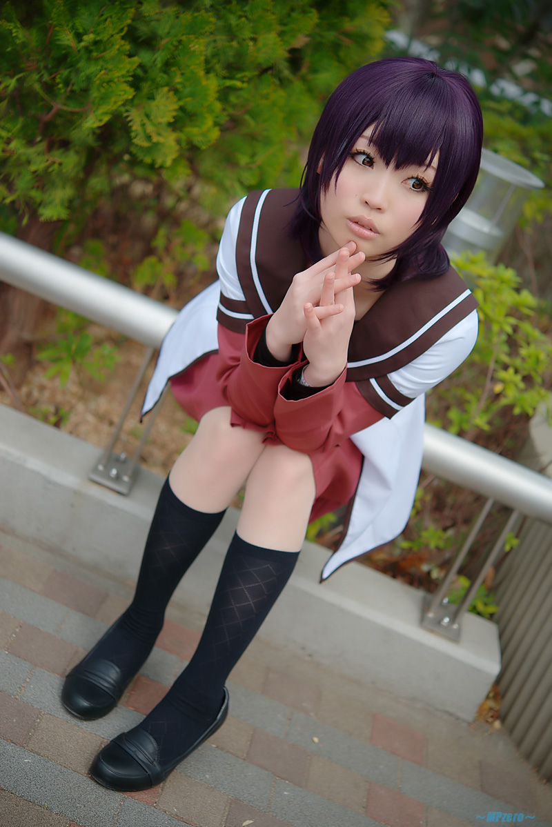 cosplay dress funami yui jacket karin (iv) school uniform violet hair ...